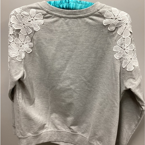 Drapers &Damons sweatshirt with flower appliqués - Picture 5 of 6